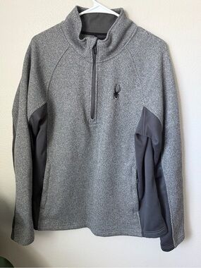 Spyder Grey Outbound Half-Zip Pullover Men’s Large gorpcore outdoors